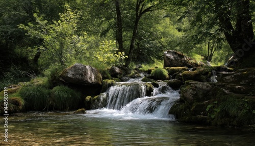 The sound of flowing water soothes the mind and refreshes the spirit