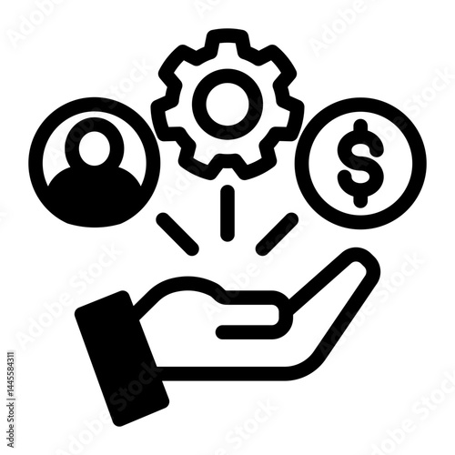 Resource Allocation Icon # Resource Allocation Pack # Mixed Style