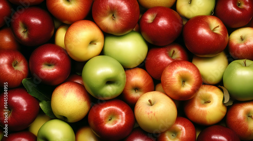 A vibrant medley of apples creates an alluring and healthy still life composition