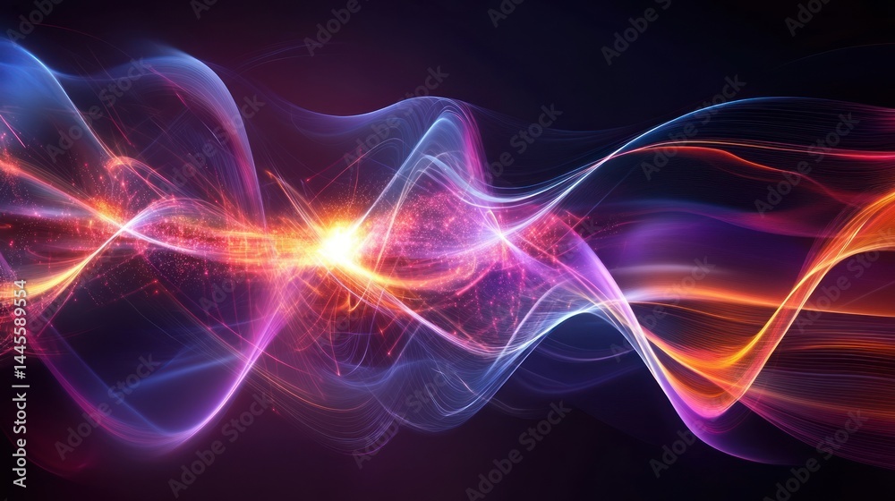 Obraz premium Abstract energy wave design