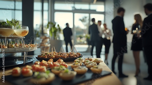 Corporate team sharing appetizers pictures