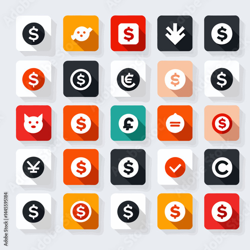Financial_Icons_Currency_Symbols_Dollar_Euro_Pound_Yen_Money_Icons_Business_Finance_Payment_Transactions_Currency_Exchange_Flat_Design_Vector
