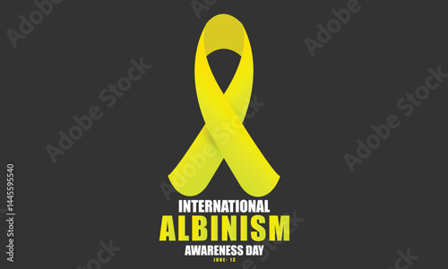 International Albinism Awareness Day. background, banner, card, poster, template. Vector illustration.