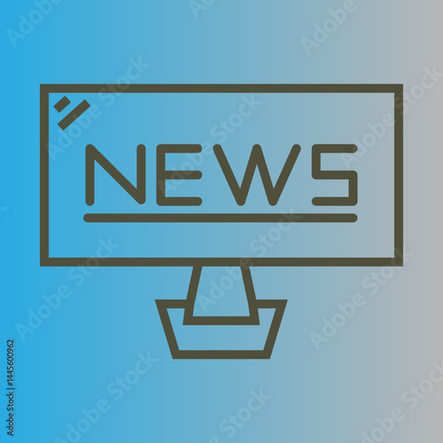 News Broadcast Icon Design