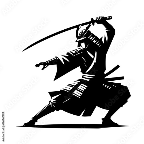 Samurai Warrior: A Black and White Masterpiece