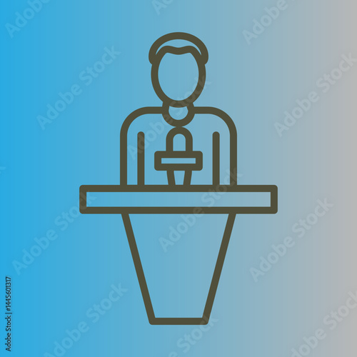News Anchor Icon Design