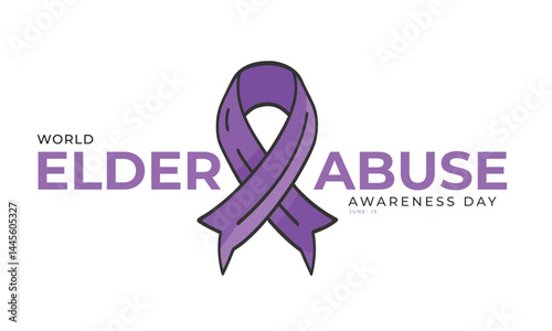 World Elder Abuse Awareness Day. background, banner, card, poster, template. Vector illustration.