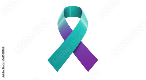 Isolated Suicide Prevention Ribbon