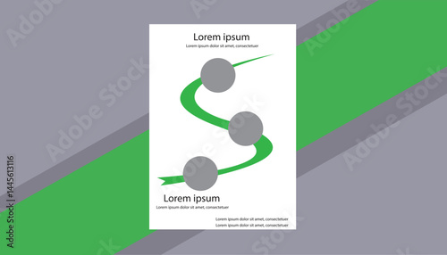 Realistic and corporate business flyer template design layout.
