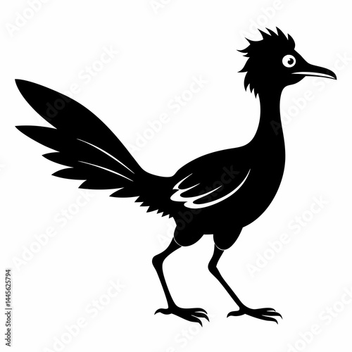 Crisp Roadrunner Silhouette Logo