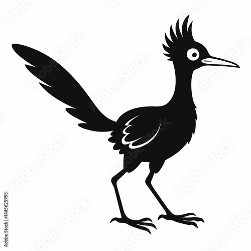 Crisp Roadrunner Silhouette Logo