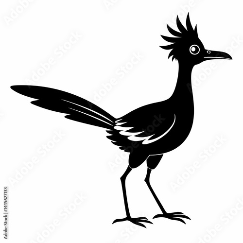 Crisp Roadrunner Silhouette Logo