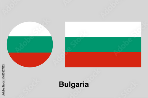 Bulgaria country flag vector isolated on transparent background