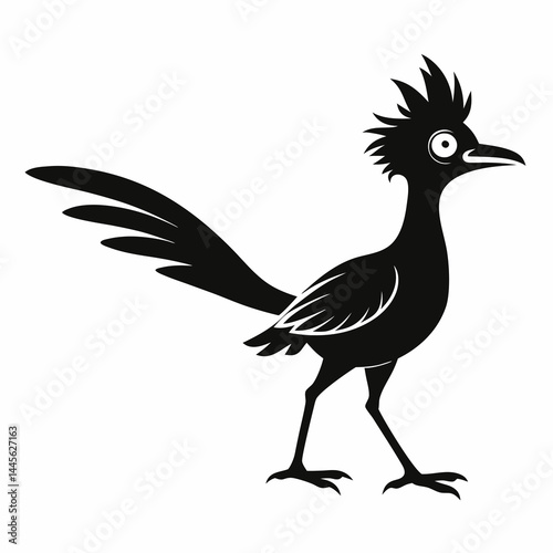 Crisp Roadrunner Silhouette Logo