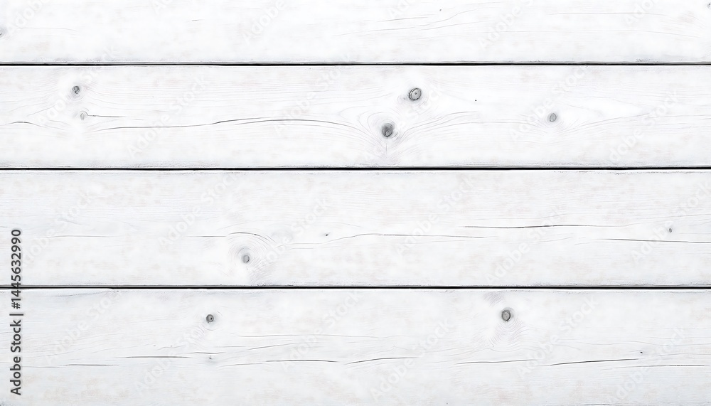 Obraz premium White Painted Wood Texture Background with Natural Grain and Knots