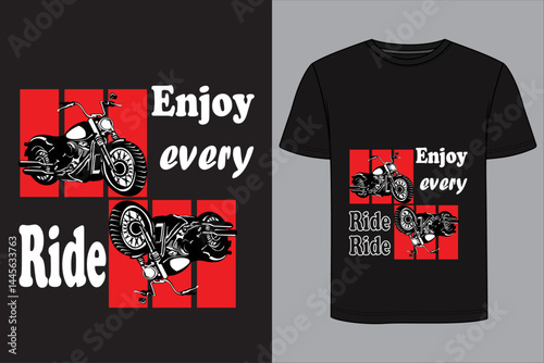 "ENJOY EVERY RIDE" t shirt vector design 