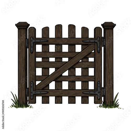 old wooden fence