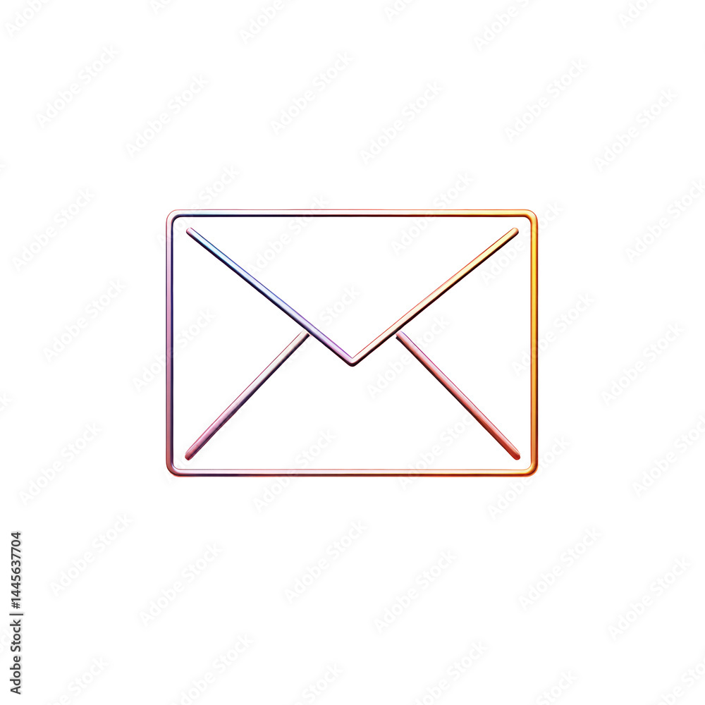 Abstract Envelope Outline with Glowing Neon Edges – An abstract envelope outline with glowing neon edges isolated on a white background. Abstract Envelope Outline with Glowing Neon Edges – An abstract envelope outline with glowing neon edges isolated on a white background.