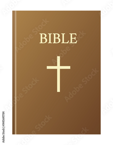 Bible cover in realistic style. Christianity. The book. Religion. Vector illustrations EPS 10