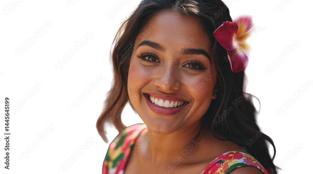 Close-Up Portrait of a Plus-Size Latina Woman with a Seductive, Joyous Smile Close-Up Portrait of a Plus-Size Latina Woman with a Seductive, Joyous Smile