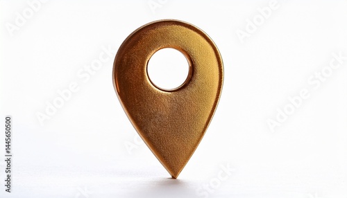 internet location pin symbol cut out with white backgound