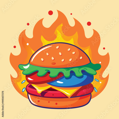 burger and hamburger