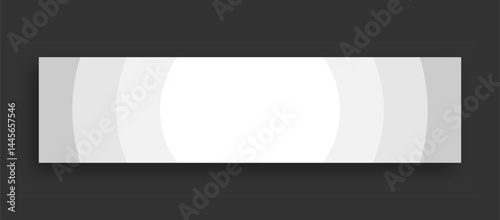 White abstract linkedin banner design
