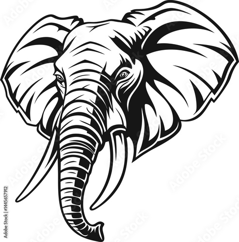 Wallpaper Mural elephant vector illustration Torontodigital.ca