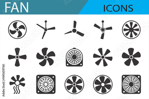 Fan Symbols: Ceiling, Electric, and Exhaust Fans for Creative Projects
