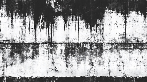 Textural contrast of a weathered concrete wall.