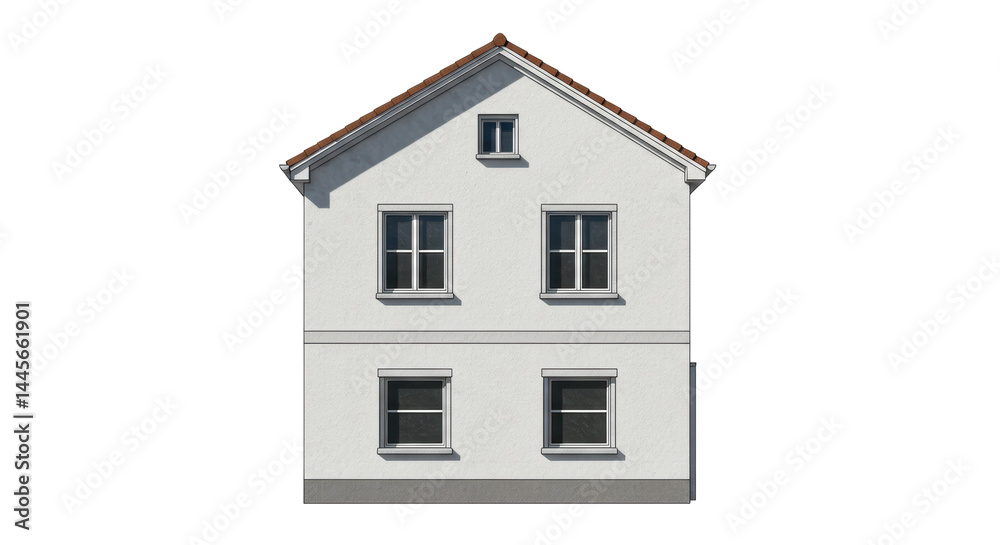 Isolated Two-Story House Isolated Two-Story House