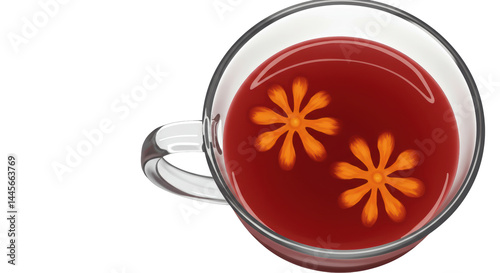 Isolated Cup of Herbal Tea