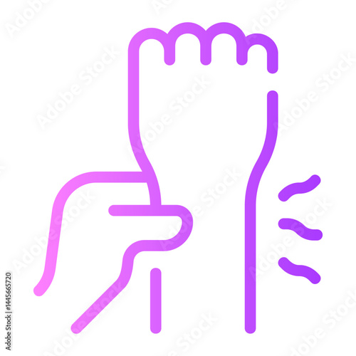 wrist injury gradient icon
