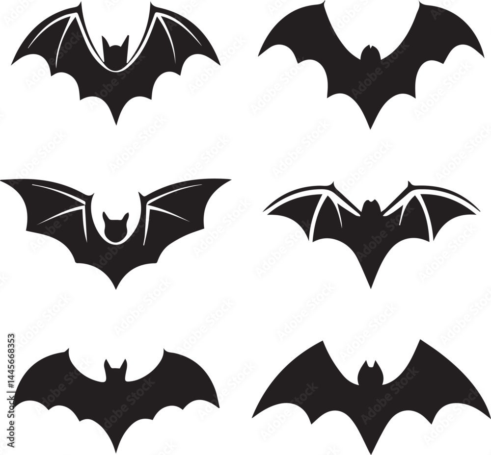 halloween vector set, halloween bat silhouette vector set icon, halloween bat vector illustration halloween vector set, halloween bat silhouette vector set icon, halloween bat vector illustration