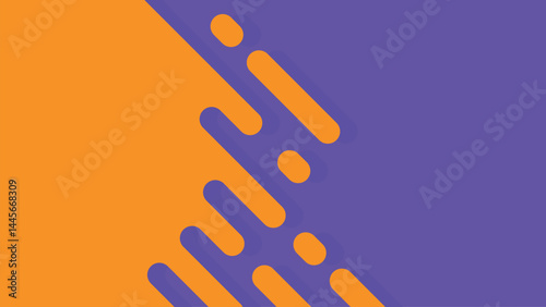 Absract Background with Futuristic Drip Orange and Purple Contrast Shape - Ideal for sports, tech, or digital-themed content, posters, social media, or web backgrounds