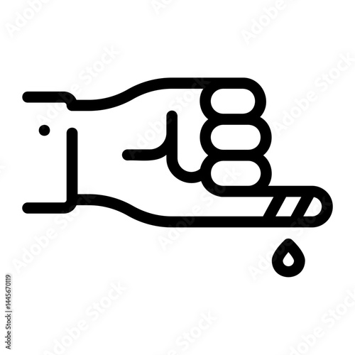 bleeding line icon