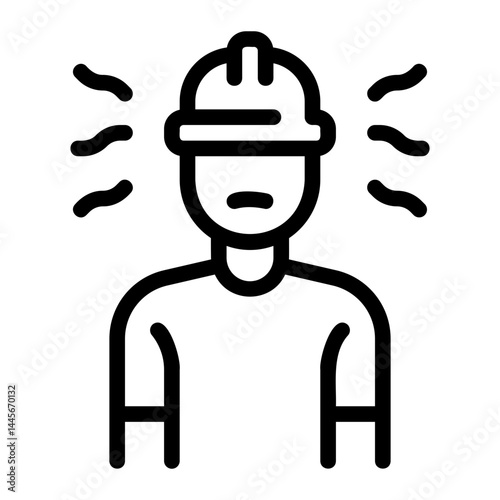 dizzy line icon
