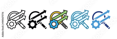 Seo Icon Set Multiple Style Collection