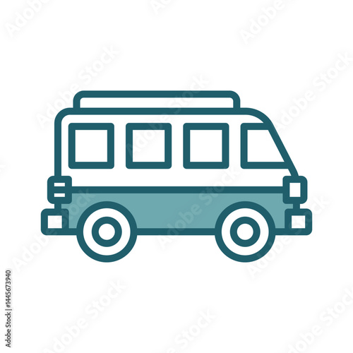 tour bus icon vector design template simple and clean