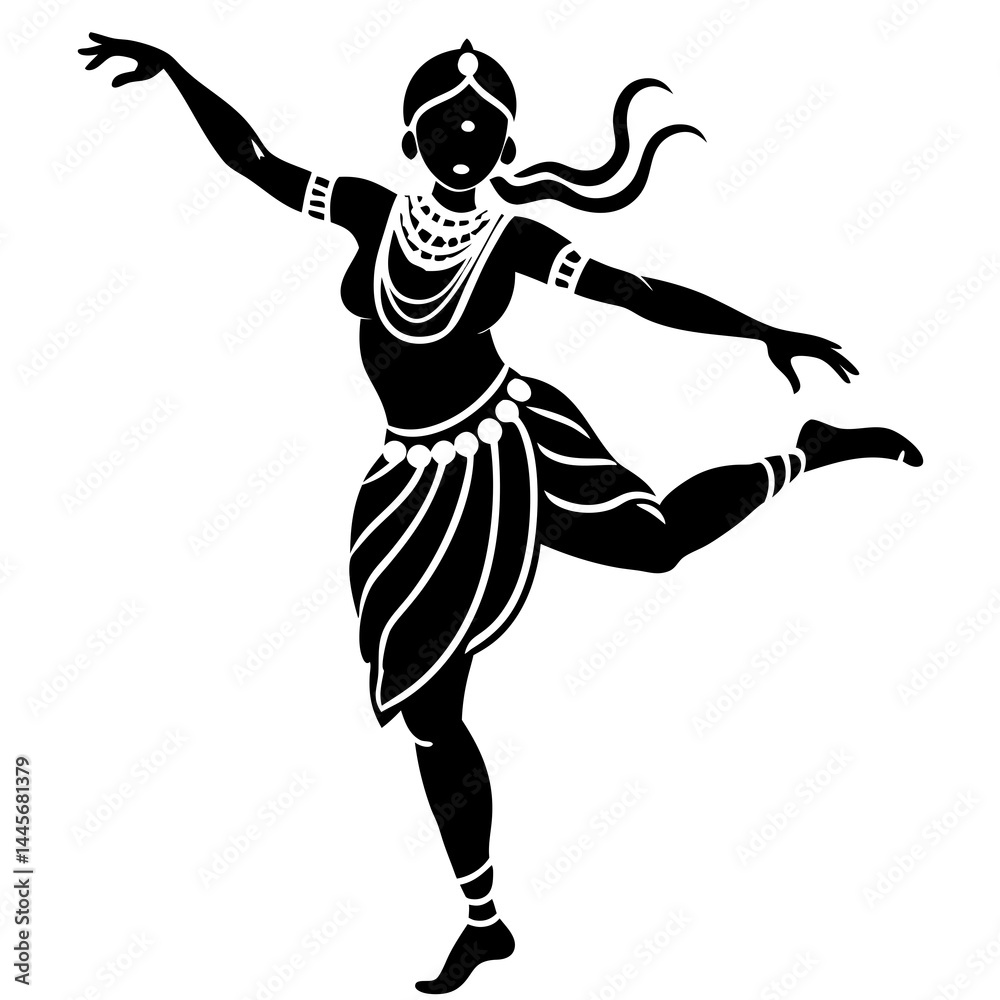 Fototapeta premium silhouette of a dancer