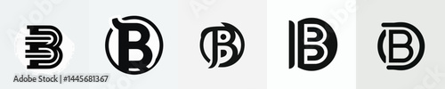 letter B logo vector