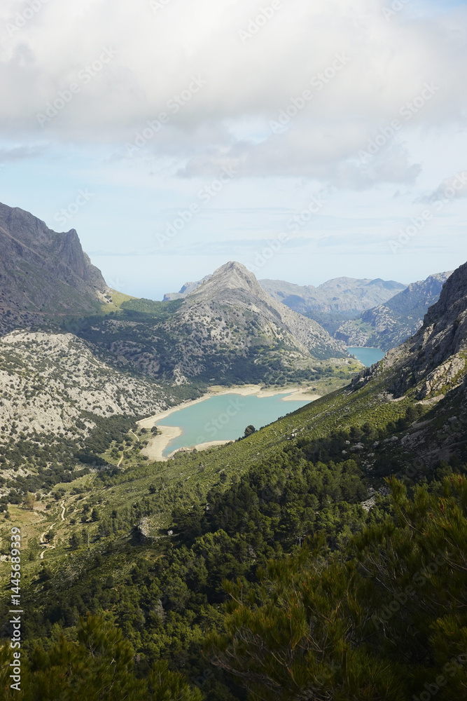 Panorama from the pick de L'ofre, Sierra de Tramuntana, Mallorca, Spain Panorama from the pick de L'ofre, Sierra de Tramuntana, Mallorca, Spain