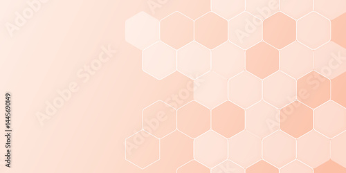 Abstract background with honeycombs seamless pattern hexagon.Modern simple style hexagonal graphic concept. vector illustration Science technology and medical concept hexagon on transparent background