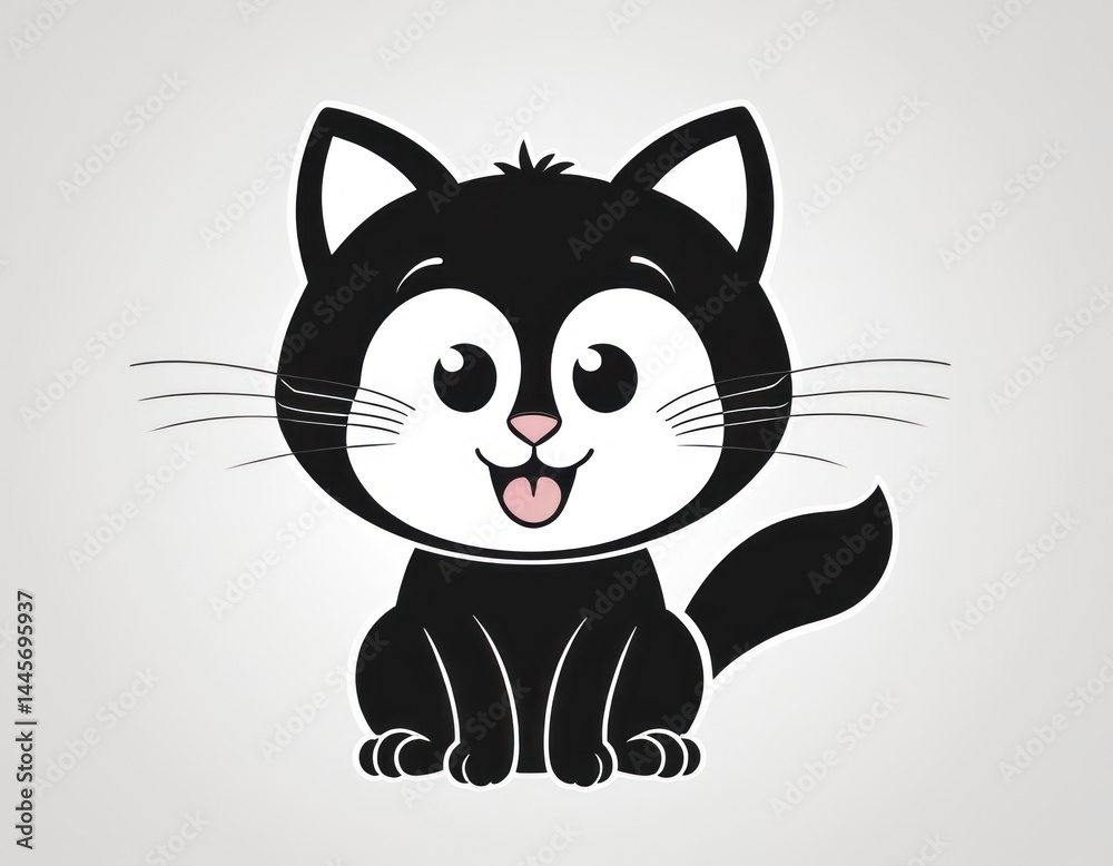 Obraz premium Cute Black Kitten