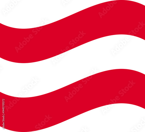 Simplified Austria flag with red bands