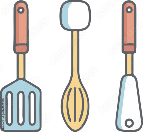 set of kitchen utensils