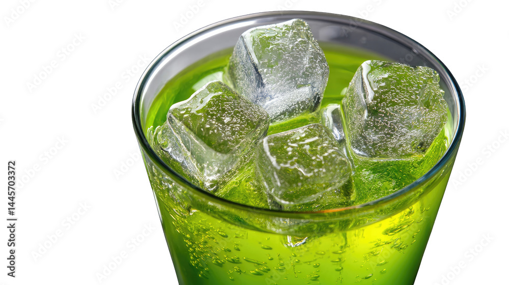 Refreshing green drink with ice cubes: A vibrant green drink with ice cubes, a chilled beverage that offers a moment of pure refreshment and revitalizing taste. Refreshing green drink with ice cubes: A vibrant green drink with ice cubes, a chilled beverage that offers a moment of pure refreshment and revitalizing taste.