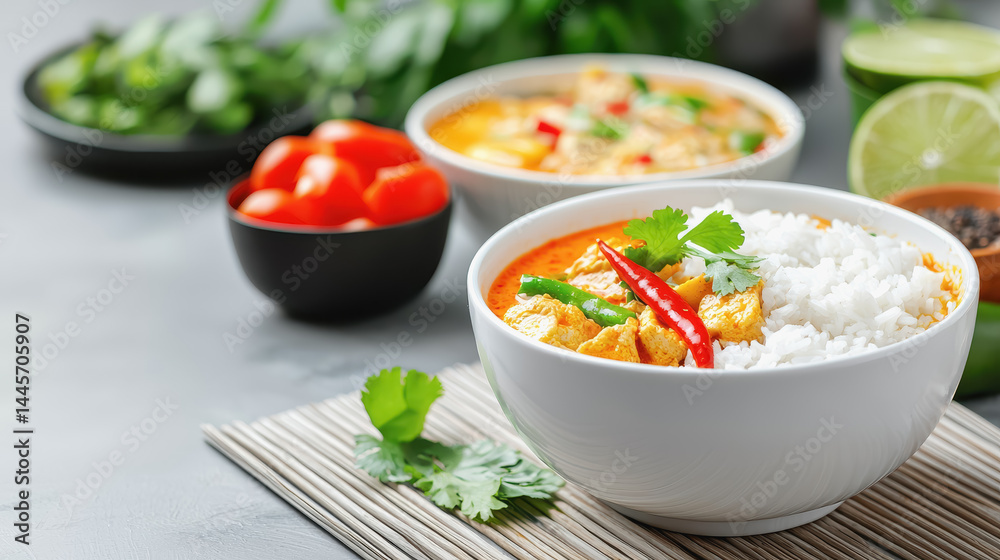 A delicious bowl of local cuisine set on a table emphasizing fresh ingredients and the joy of authentic eating experiences A delicious bowl of local cuisine set on a table emphasizing fresh ingredients and the joy of authentic eating experiences