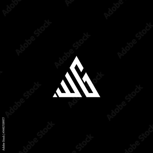Free Download logo of letters w and g combined with triangle - GFXLoad
