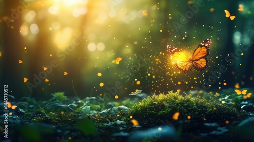Enchanted forest butterfly